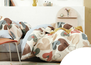 Bedding 200 x 220 3pc Satin Cotton No. A1512