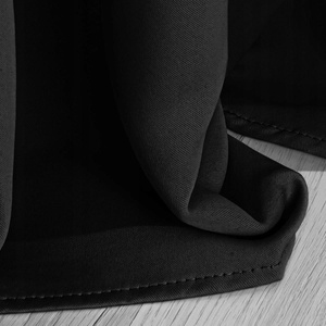 Curtain 140 x 250 Blackout Hold Drawers Black