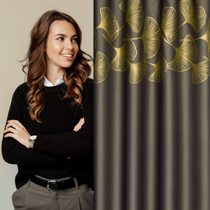 Ready-made Curtain 140 x 250 Harmony Bronze Sash