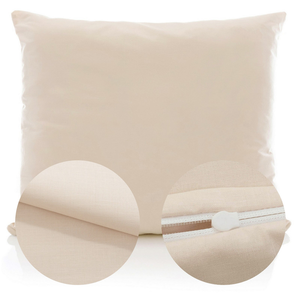 Poszewka Bawełna 50 x 60 Jednolita Ola Beż Beżowa