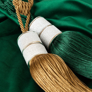 Decorative Cord for Curtains 70 x 32 Nati Turquoise