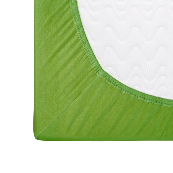 Jersey Bed Sheet with Eraser 025_D Dark Green 180x200