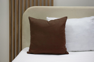 Cotton pillowcase 45 x 45 Solid Ola Brown