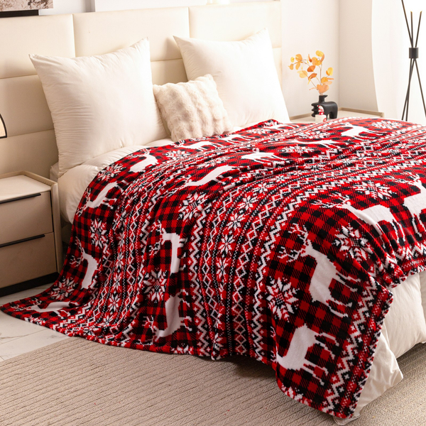 Koc 160 x 200 Mikrofibra Świąteczna Donato 11