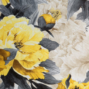 Velvet Venice Tape Curtain 140 x 270 Mustard