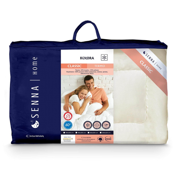Kołdra 155x200 CLASSIC TERMO dwuwarstwowa Krem