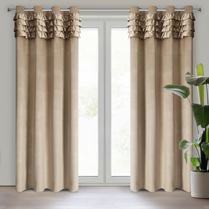 Curtain 140 x 250 Decorative Eyelets Erin C.Beige