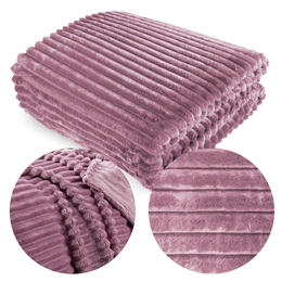 Blanket 160 x 200 Microfiber Plush Stripes Cadence 03