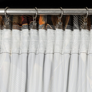 Curtain 140 x 270 Decorative Larisa Black