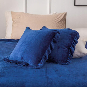 Pillowcase 40 x 40 Decorative Microfiber Ruffly Game