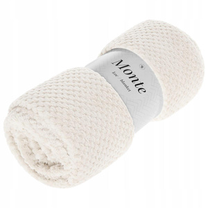 Blanket 200 x 220 Microfiber Jacquard Monte Cream