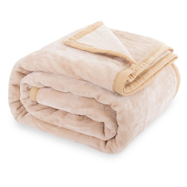 Koc 160 x 200 Akrylowy Jednolity Ciepły Yasemin 06