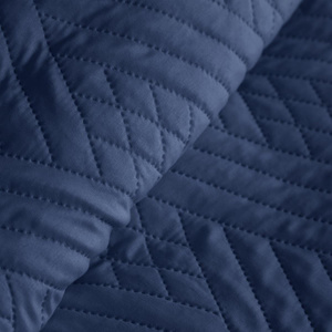 170 x 210 Quilted Decorative Bedspread Boni1 Navy Blue