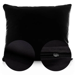Cotton Pillowcase 70 x 80 Uniform Ola Black Black