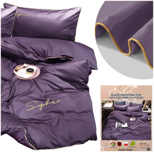 Bedding set 160 x 200 4 pcs with Areta 02 Embroidery