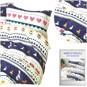 Pościel Satyna Bawełniana nr A1396 160x200NP 3 części