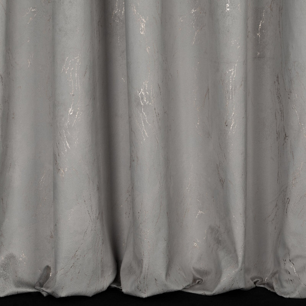 Zasłona 140 x 300 Dekoracyjna Velvet Nadia Sreb+Zł