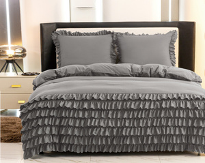 Bedding 160 x 200 3-piece set with Ruffles Domingo 03