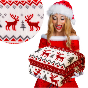 Koc 160 x 200 Mikrofibra Świąteczna Donato 10