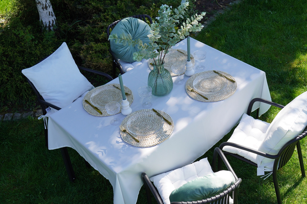 Tablecloth 140 x 280 Garden Waterproof Gaia Taupe