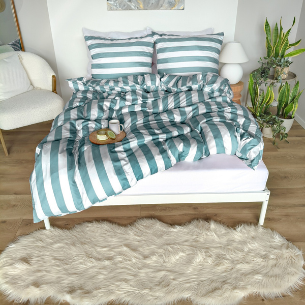 Pościel 160 x 200 3cz Mikrofibra w Pasy Eusebia Home 07
