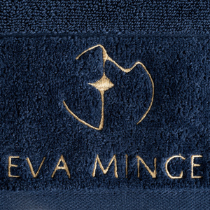 Bath Towel Eva Minge Gaja 30 x 50 Navy Blue