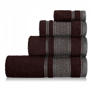 Towel 50 x 90 Cotton Panama 500g/m2 Brown