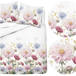 Bedding set 220 x 200 3pcs Asti Satin Cotton 5482A