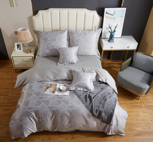 Bedding set 220 x 200 5 pcs Satin Embroidered AT014