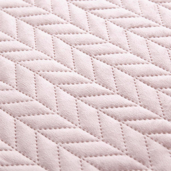 70 x 150 Quilted Velvet Moxie Powder Bedspread