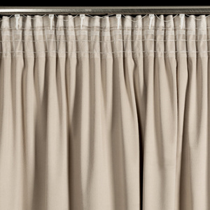 Zasłona 140 x 250 Welwet z Falbaną Dani Beż