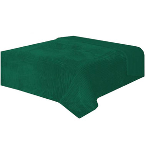 Double Sided Capri Bedspread Dark Green 160x200