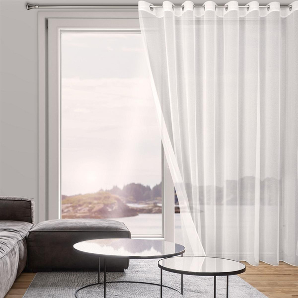 Firana Dekoracyjna Tamina 350 x 250 Przelotki Bia