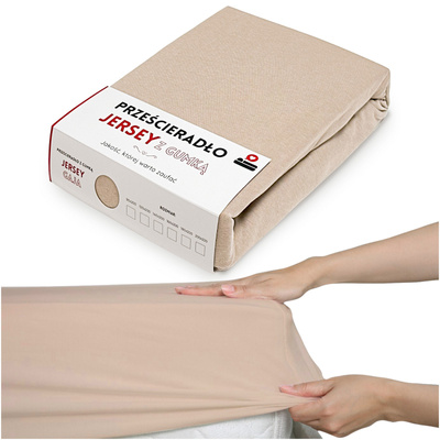 Prześcieradło 200 x 220 Jersey z Gumką Gaja 30