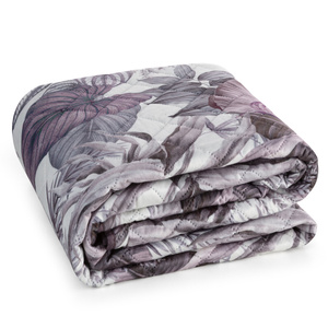 Bedspread 170 x 210 Decorative Davos2 Violet+Gray