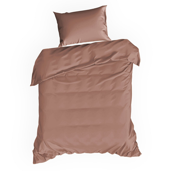 Pościel 140 x 200 2cz Satynowa Nova3 Marsala