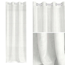 Curtain 140 x 250 Decorative Frost Splits White