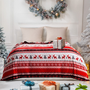 Koc 200 x 220 Mikrofibra Świąteczna Donato 10