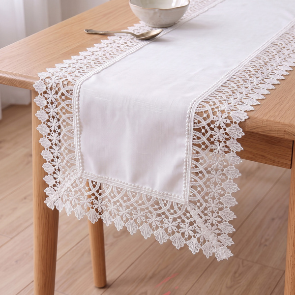 Bieżnik 40x140 Plamoodporny z Gipiurą Elia Biel 01
