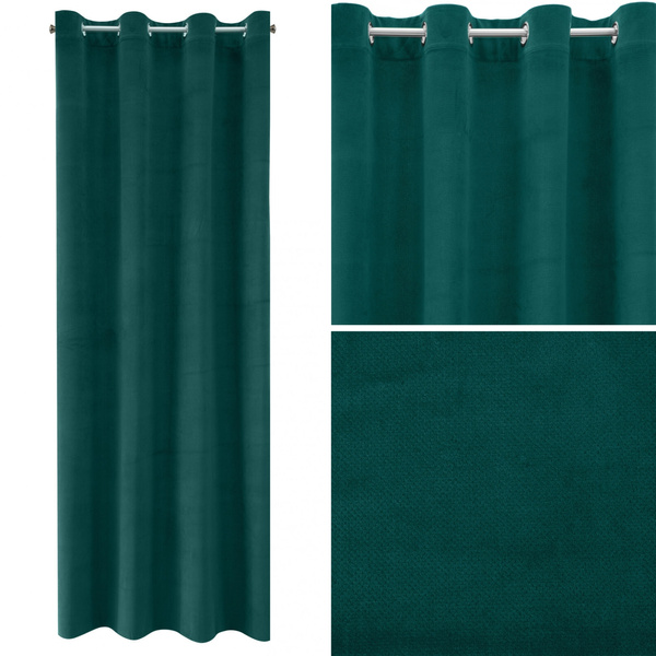 Zasłona 140 x 250 Dekoracyjna Welwet Milo C. Ziele