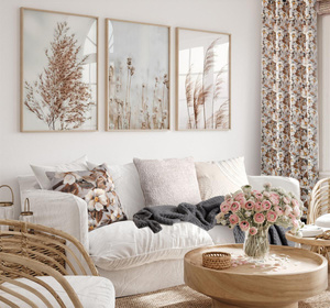 Curtain 140 x 250 Decorative Simona Beige+Brown