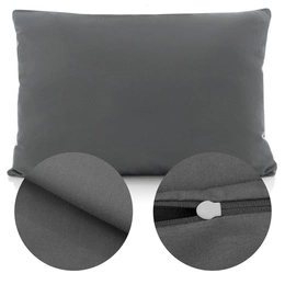 Poszewka Bawełna 50 x 80 Jednolita Ola Grafitowa Grafit