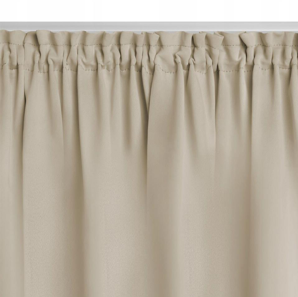 Zasłona 140 x 270 Blackout Taśma Hold Beżowy