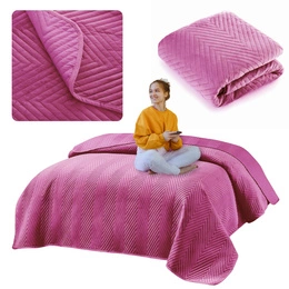 Bedspread 200 x 220 Embossed Velour Marieta 10