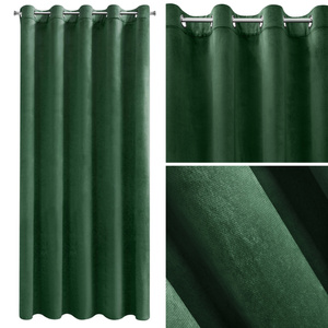 Curtain 215 x 250 Decorative Velvet Melanie Green