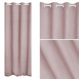 Zasłona 140 x 250 Blackout Przelotki Hold Pudrowy