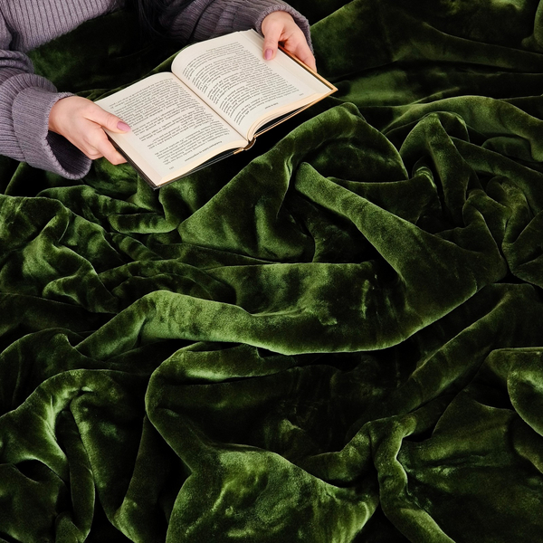 Koc 200 x 220 Akrylowy Jednolity Ciepły Yasemin 10