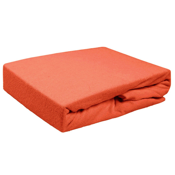 Prześcieradło Frotte z Gumką 038_D Pomarańcz 180x200