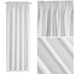 Blackout Logan Tape Curtain 140 x 270 White