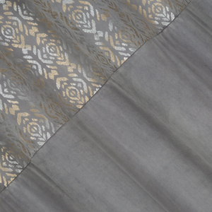 Zasłona 140 x 250 Dekoracyjna Liza Stal+Złoty